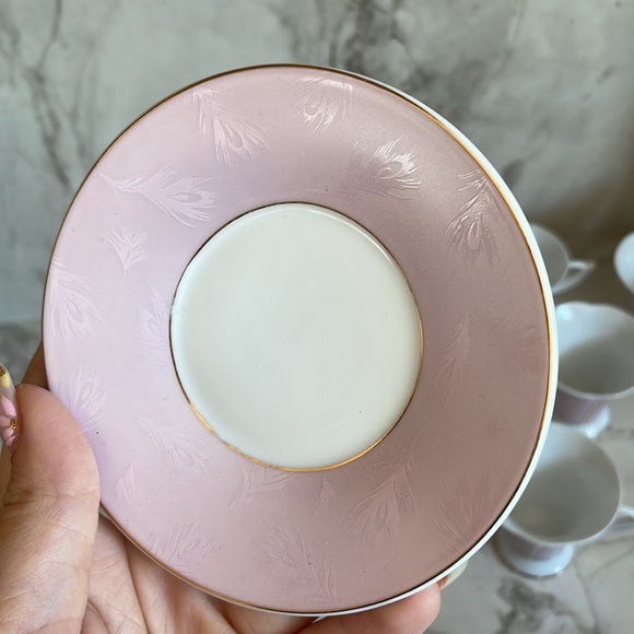 Yedi Pink Dainty Espresso Cup and Saucer set of 6 - Picture 8 of 8